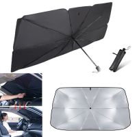 Foldable Car Windshield Sunshade Umbrella Type Window Summer Sun Protection Heat Insulation Cloth Shade For Car Front Shading