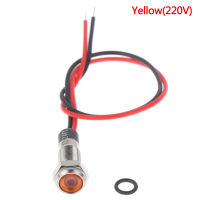 P67 waterproof 6mm led metal warning indicator light 3v 5v 6v 12v 24v 220v