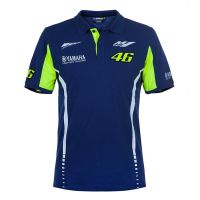 รถจักรยานยนต์แข่งรถมอเตอร์ไซด์วิบากยามาฮ่า vr46 Moto โปโลเสื้อยืดขี่ผู้ชายเสื้อแขนสั้นระบายอากาศขับรถ