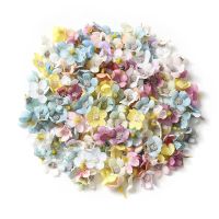 hotx【DT】 wholesale Blossoms Multicolor Flowers Silk Artificial Wedding Garland Headdress