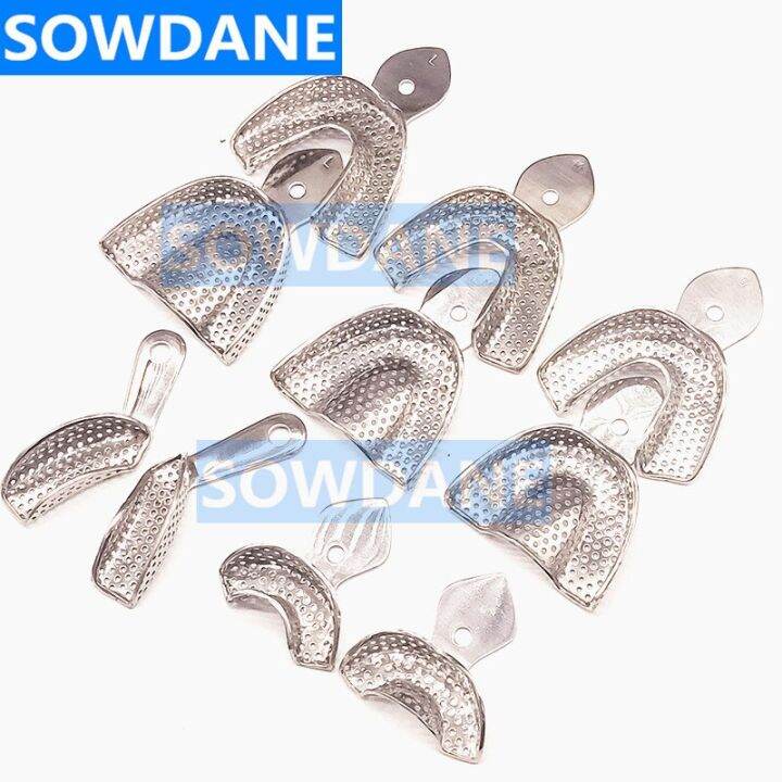Dental Impression Trays Stainless Steel Autoclavable Denture Instrument