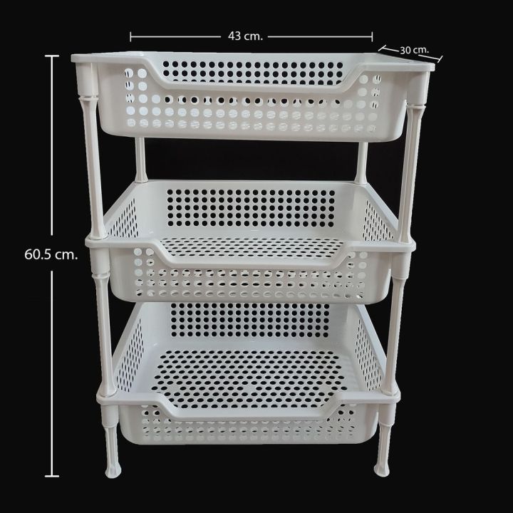 ขายดี-ชั้นวางของ-3-ชั้น-ขนาด-43x30x59-ซม-รับน้ำหนักได้ไม่เกิน-30-กก-ชั้นวางของเล็กๆ-ชั้นวางของครัว-ชั้นวางของใช้-ชั้นวางของถูกๆ-ชั้นวางของมินิ-ชั้นพลาสติก-ชั้นใส่ของเล็ก-ชั้นใส่ของมินิ-ชั้นใส่ของใช้-ช