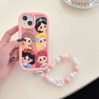 NLWVXIPhone 11การ์ตูนสโนว์ไวท์13pro สีชมพูซิลิโคนนิ่มป้องกันการตก12เคสโทรศัพท์14โปรโมชั่น