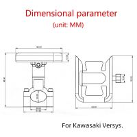 For Kawasaki Versys 650 300 300X 1000 X300 2015-2022 Motorcycle Accessories Handlebar GPS Stand Bracket Mobile Phone Holder