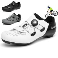 Ultralight Road cycling SNEAKER MTB รองเท้าผู้ชายผู้หญิง SPD Mountain Bike รองเท้า Self-locking จักรยาน cleat รองเท้ารองเท้าผ้าใบความเร็วแบน T2023