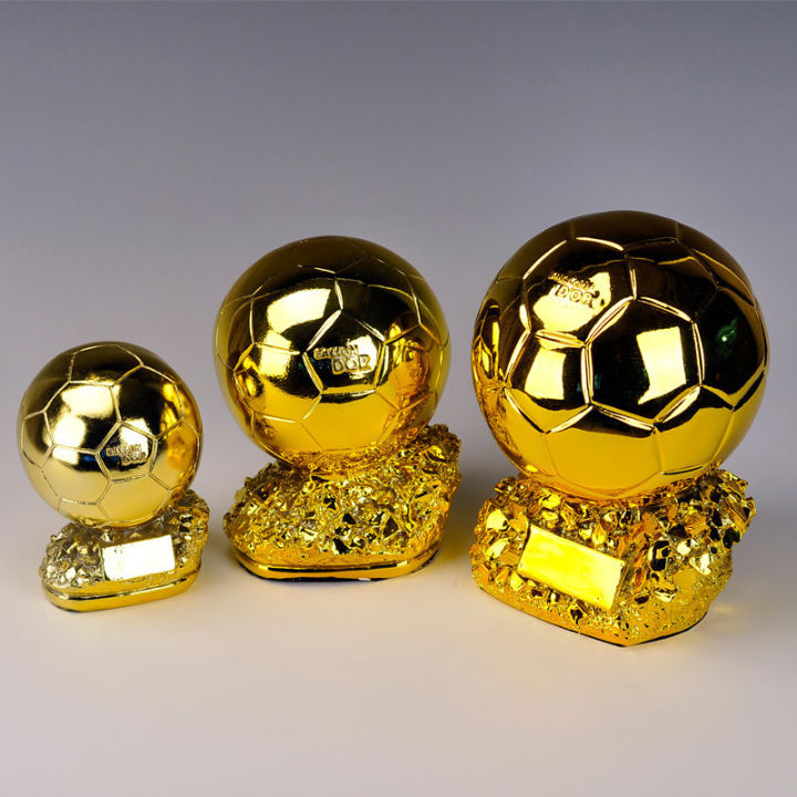 bali-ลูกฟุตบอลสีทองของที่ระลึกฟุตบอลทรงกลมแชมป์ผู้เล่นการแข่งขันรางวัลแฟนของขวัญของตกแต่งบ้าน