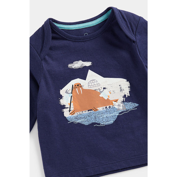 เสื้อยืดเด็กทารก-mothercare-walrus-long-sleeved-t-shirt-cc651