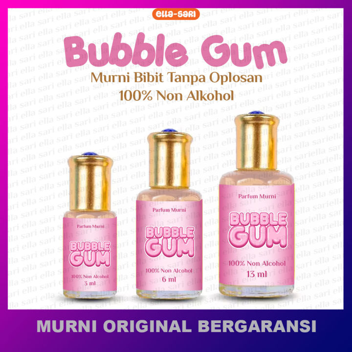 Parfum Murni Aroma Bubble Gum Permen Karet Roll On Oles 100 Non