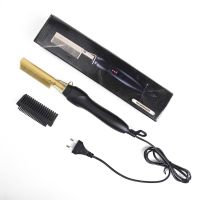 【LZ】✚  Pente quente alisador de cabelo curler molhado seco pente de cabelo elétrico quente aquecimento pente flat iron alisamento escova estilo ferramenta