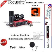 สินค้าขายดี!!! FOCUSRITE SCARLETT 2i2 STUDIO (GEN3) มีพร้อมส่งชุดอุปกรณ์บันทึกเสียงออดิโออินเตอร์เฟส รุ่นใหม่ล่าสุด รับประกันศูนย์ 3 ปี ที่ชาร์จ แท็บเล็ต ไร้สาย เสียง หูฟัง เคส ลำโพง Wireless Bluetooth โทรศัพท์ USB ปลั๊ก เมาท์ HDMI สายคอมพิวเตอร์