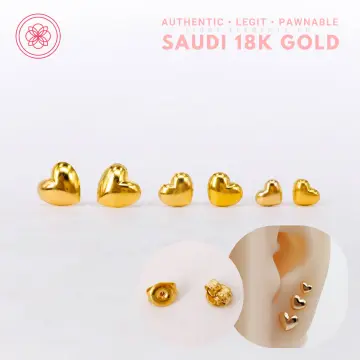 24k Gold Plated Lv In White Heart Stud Earrings. on Galleon Philippines