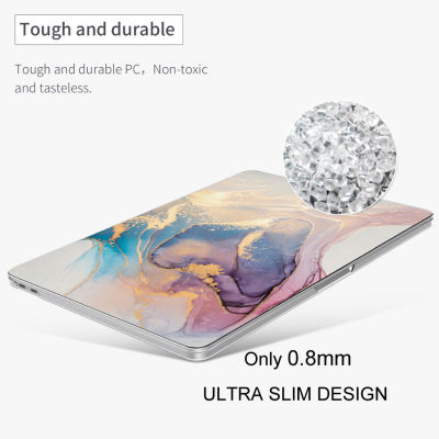 Marble Texture แล็ปท็อปสำหรับ Apple Air 13 M1 M2 A2681 2022 Touch Bar ID Pro Retina 15 16 13.3ฝาครอบอุปกรณ์เสริมกระเป๋า