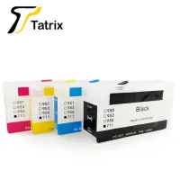 Tatrix 4สีสำหรับ Hp 711ตลับหมึกว่างเปล่าเติมได้รีเซ็ตได้ชิปสำหรับเอชพี Designjet T120 T520เครื่องพิมพ์อิงค์เจ็ท711xl