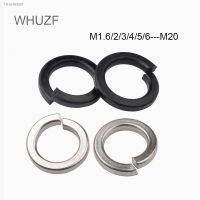 ♗◙○ WHUZF 304 Stainless Steel 8.8 High Strength Carbon Spring Split Lock Washer Elastic Gasket M1.6 M2 M2.5 M3 M4 M5 M6 M8 M10-20