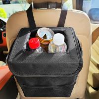 Portable Waterproof Car Trash Can Bin Auto Car Organizer Garbage Dump For Trash Can Car Storage