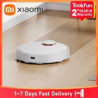 XIAOMI MIJIA ไม้ถูพื้นเครื่องดูดฝุ่นแบบหุ่นยนต์3C กวาดล้างถูฝุ่นในบ้าน4000PA เครื่องดูดไซโคลนวางแผนอย่างชาญฉลาดแผนที่ LindaF