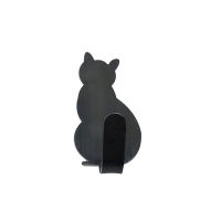 2pcs Self Adhesive Hooks Cat Pattern Storage Holder for Bathroom Kitchen Hanger Stick on Wall Hanging Door Clothes Towel Racks