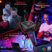 แถมvoucher1000฿ ? ASUS GT-AX11000 เราเตอร์ Wi-Fi 6 for เกมเมอร์ ไตรแบนด์ 11000 Mbps ,LAN 2.5 Gbps ,CPU 4 Core