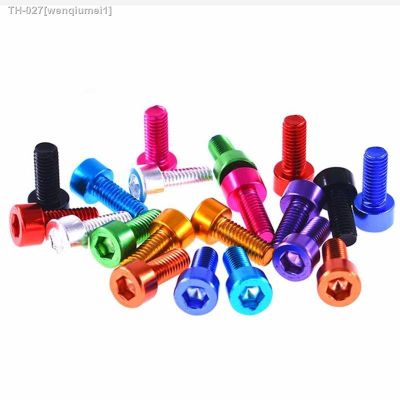 ❃❁✎ 10pcs DIN912 Aluminum screw M3 M4 M5 M6 Anodized colourful Aluminum hex Hexagon socket cap head machine screw bolts