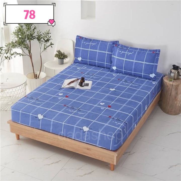 ผ้าปูที่นอน Da1/1 78 แบบรัดรอบเตียง ขนาด 3.5 ฟุต 5 ฟุต 6 ฟุต （ไม่รวมปลอกหมอน）เตียงสูง10 นิ้ว ไม่มีรอยต่อ ไม่ลอกง่าย