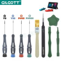 (LONG FA hardware) GILGOTT 9ชิ้นใน1ไขควงเปิดชุดเครื่องมือสำหรับ Nintendo สวิทช์โปร NS Joycon GBM GBA SP DS DSL DSi ใหม่2DS 3DS XL LL WII U