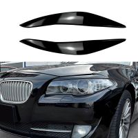 F11 F10สำหรับ BMW 5 Series 525I F18 520I 530I โคมไฟที่แต่งเปลือกตาไฟหน้ารถคิ้วแบบเบาสีดำ11-17อุปกรณ์เสริม