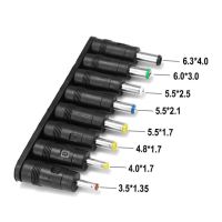 อะแดปเตอร์แปลงไฟ Dc 8ชิ้น/เซ็ตชุดขั้วต่ออะแดปเตอร์ตัวเมียขนาด5.5X2.1มม. เป็นปลั๊กหัวเสียบตัวผู้สำหรับไฟเทป Led เราเตอร์พาวเวอร์แบงค์