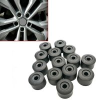 20Pcs ABS Plastic Black Car Wheel Nut Caps 17mm Special Socket Bolt Rims Auto Hub Screw Cover Accessories Nails  Screws Fasteners