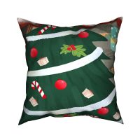 Christmas Pillow Cases Velvet Cushion Cover Covers Decorative Sofa 45*45 50x50 Home Textile