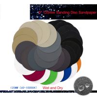 ✑♗㍿ Hook Loop Wet and Dry Sanding Disc Sandpaper 5 inches 125mm 996A 5 60-10000 Grit Round Abrasive Polishing Tool