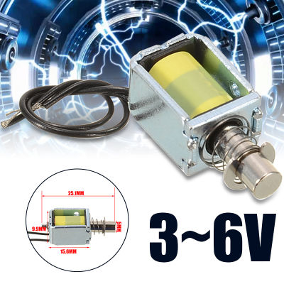 BOKALI 1PCSใหม่3 ~ 6V Miniซีลินอยด์DCแม่เหล็กไฟฟ้าPushดึงผ่านประเภทไฟฟ้าแม่เหล็ก