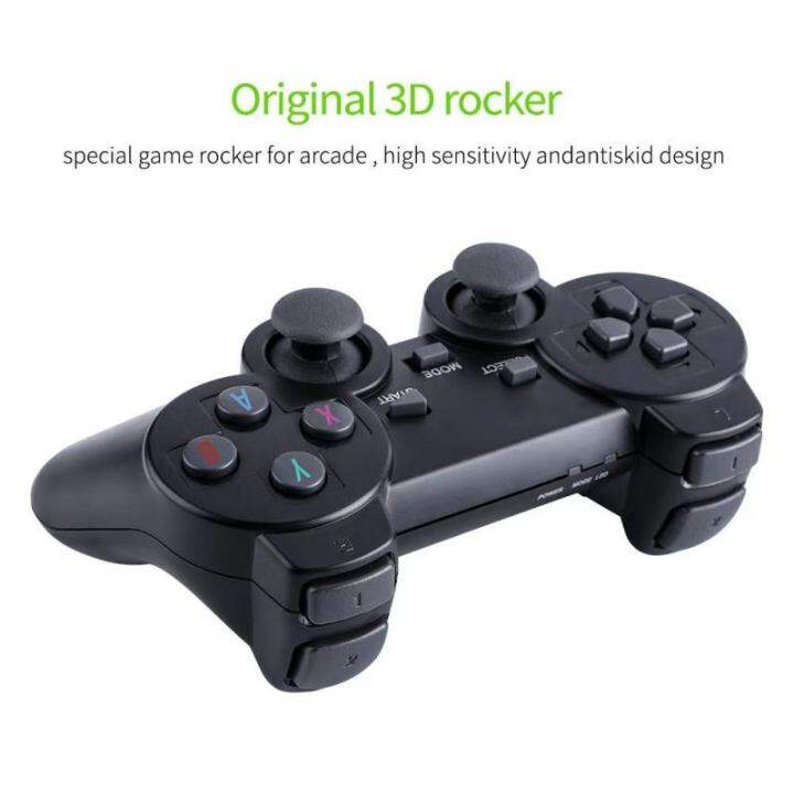 คอนโซลเกมย้อนยุคไร้สาย10000-เกมคลาสสิค9ตัวจำลองคอนโซลคู่2-4g-joypad-สำหรับจอสัมผัสความคิดถึงตัวควบคุมไร้สาย