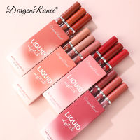 Can COD-DRAGON RANEE ลิปสติกลิปเคลือบกำมะหยี่3ชิ้น,ลิปกลอสทาปากชานมสีส้ม