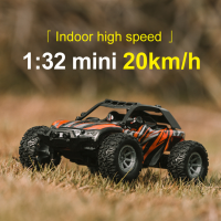 Hot Rc Cars Off Road 4WD LED ไฟหน้า1:32 Scale Rock Crawler 4WD 2.4G 20KM ความเร็วสูง Drift รีโมทคอนลรถบรรทุกมอนสเตอร์ของเล่น