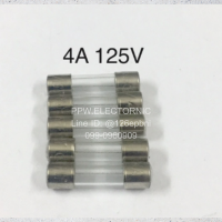 20ชิ้น Fuse 4A 125V 40mA Glass Fuse ฟิวส์หลอดแก้า ขนาด5x20 mm. 4แอมป์ 125โวลท์ ของแท้ คุณภาพทนไฟสูง อะไหล่อิเล็กทรอนิกส์