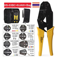 HS-03BC Wire Crimper เครื่องมือระดับมืออาชีพแบบไม่หุ้มฉนวน