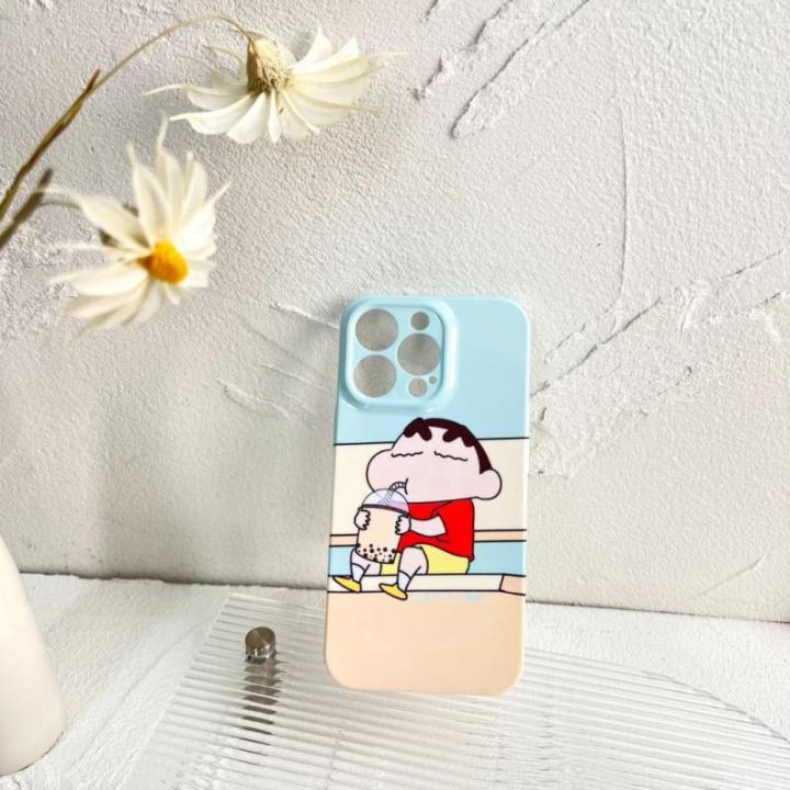 เคสโทรศัพท์ใหม่-crayon-shin-chan-apple-11-12-soft-xsmax-apple-14pro-iphone-13max-cartoon-12mini-hardshell-7p8plus