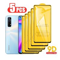 [SOSO 3C accessories] OPPO กระจกนิรภัยสำหรับ9D 5ชิ้น Realme 7 Pro 10 9 8 8i 5G ฟิล์มกันรอย Narzo 50 50i 50A 30 20 Prime