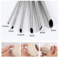 Glitter Star Shop 6 Pieces/set of Stainless Steel Hole Puncher Carving Sculpture Modeling Pottery Cutting and Punching Ceramic Polymer Clay Tools