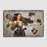 Fable 3 Albion Girl เสมอ Gets Her Way Metal Plaque โปสเตอร์ Club Party Cinema Retro Wall Decor ดีบุกป้ายโปสเตอร์