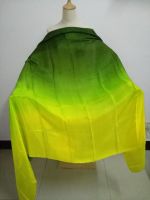 New Hot Sell Belly Dance Pure Silk Veil Dancers Hand Throw Scarf Shawl Gradient Vivid Color 200Cm 250Cm Cheap Free Shipping