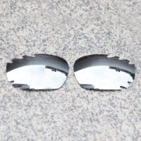 ❄﹊ E.O.S Polarized Enhanced Replacement Lenses for Oakley Jawbone Vented Sunglasses - Silver Chrome Polarized Mirror