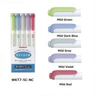 Japanese Zebra 25 Colors 5 Types Mildliner Double-Sided Highlighter Pen Set Fluorescent Marker Graffiti Mark Art Supplies
