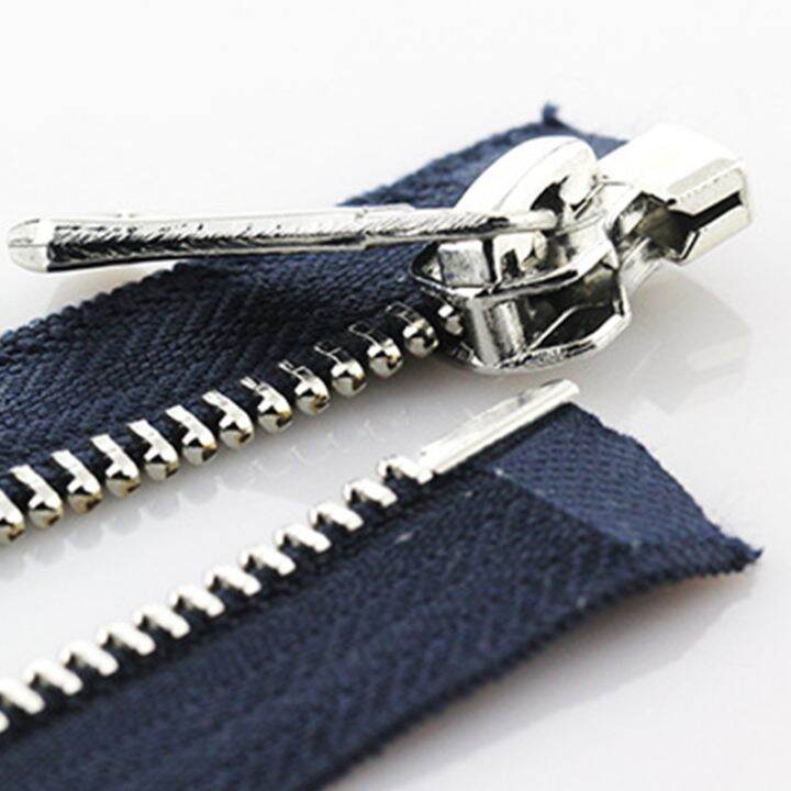 55-65-75cm-5-colorful-high-quality-open-end-auto-lock-silver-metal-zipper-diy-handcraft-for-clothing-pocket-garment-shoes