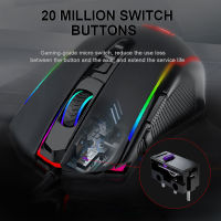 Redragon Griffin M910-KS RGB USB 2.4G Wireless Gaming Mouse 8000 DPI 10 buttons Programmable ergonomic for gamer Mice laptop PC