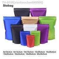 ❐ xianhaochen048906 StoBag-Matte Food Ziplock Bag Up Selado para Chá Nozes Armazenamento de Doces Hermético Zip Lock Bolsa Reutilizável Color 100Pcs