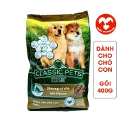 Thức Ăn Cho Chó Con Hạt Classic Pets Puppy 400g Vị Sữa - Miki Petshop