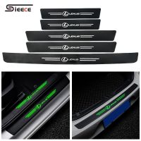 Sieece Car Door Sill Protector Carbon Fiber Luminous Auto Trunk Sticker Rear Bumper Sticker Car Threshold Strips Sticker Car Sticker For Lexus IS250 ES300H CT200 ES200 RX300 ES250 ES350 NX300 RX350 GS300 UX200 RX270 LS460 GS250 IS300 LC NX GS  IS200T are