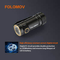 FOLOMOV C2 E21A Nichia คลิปหนีบแบตเตอรี่14300 CRI98สูงไฟฉาย LED ขนาดเล็กเครื่องมือ EDC อุปกรณ์ใช้ในชีวิตประจำวันไฟฉุกเฉิน