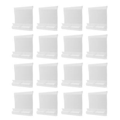 100Pcs Clear Plastic Label Holders for Wire Shelf Retail Price Label Holders Merchandise Sign Display Holder (6 x 4 cm)